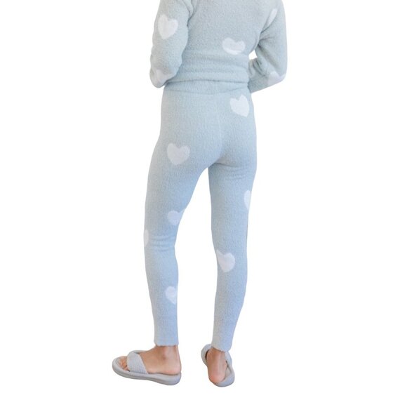 Hem and Thread Comfy Heart Loungewear Two Piece Set Size Large NWT - Picture 3 of 4